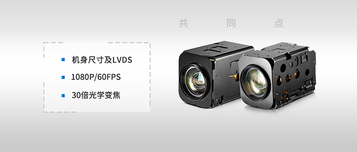 FCB-EV9520L與FCB-EV/CV7520（A）& FCB-EV/CV7500的共同點(diǎn)